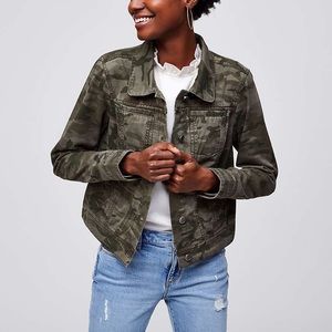 Green Camo Denim Jacket